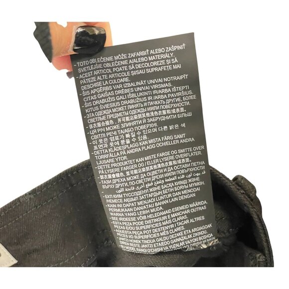 Zara Womens Jeans EU 40 US 8 ZW Tailored Wide Leg Black Denim 8246/042 NWT - Picture 15 of 16